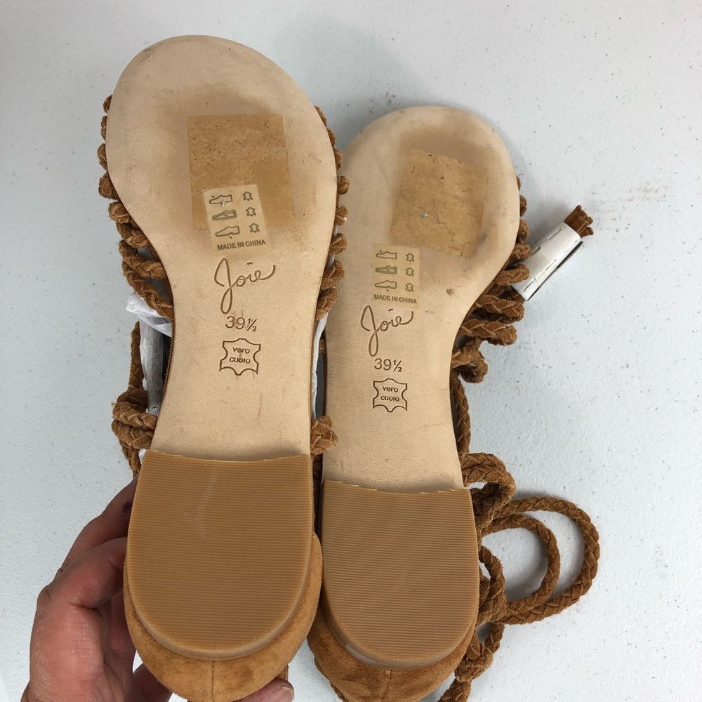 Joie wrap around ankle ties brown size 39.5 (#42) - Picture 8 of 8